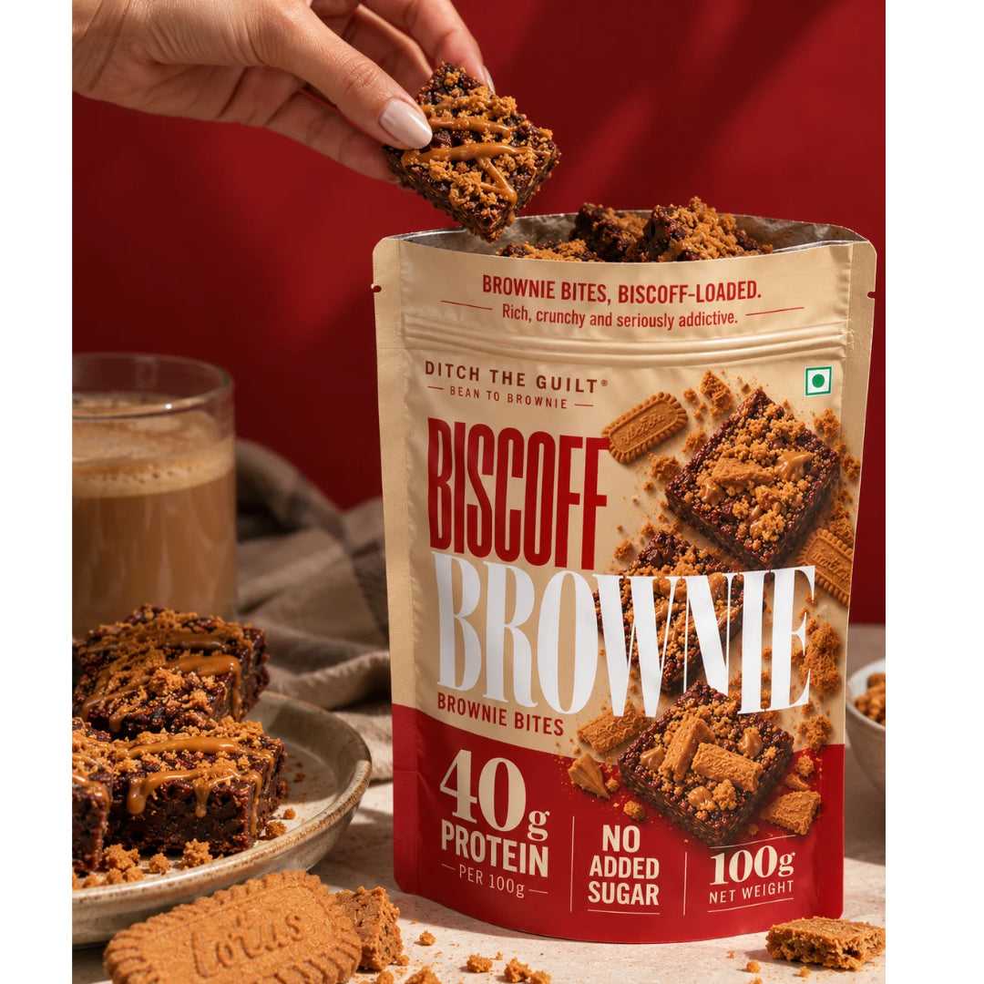 Biscoff • 40g Protein • Sugar Free High Protein Brownie • 100g