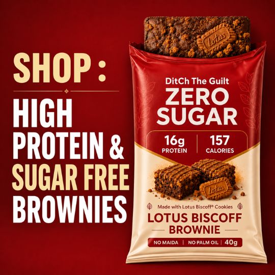 High Protein & Sugar Free Brownies - Ditch The Guilt