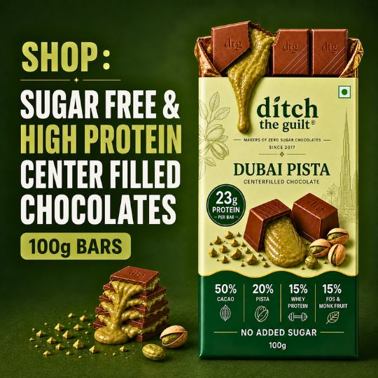 Sugar Free & High Protein Center Filled Chocolates 100g Bars