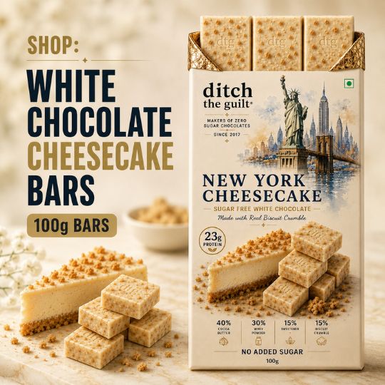 Sugar Free White Chocolate Cheesecake 100g