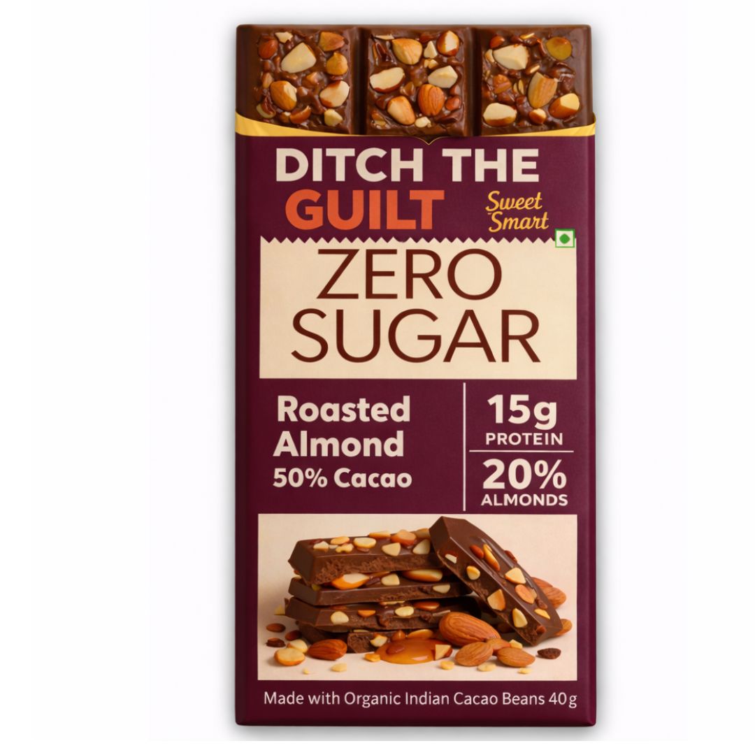 Almond • 15g Protein • Sugar Free High Protein Chocolates • 40g
