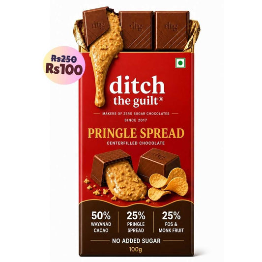 Pringle Spread • Sugar Free Center-Filled Chocolate Bar • 100g