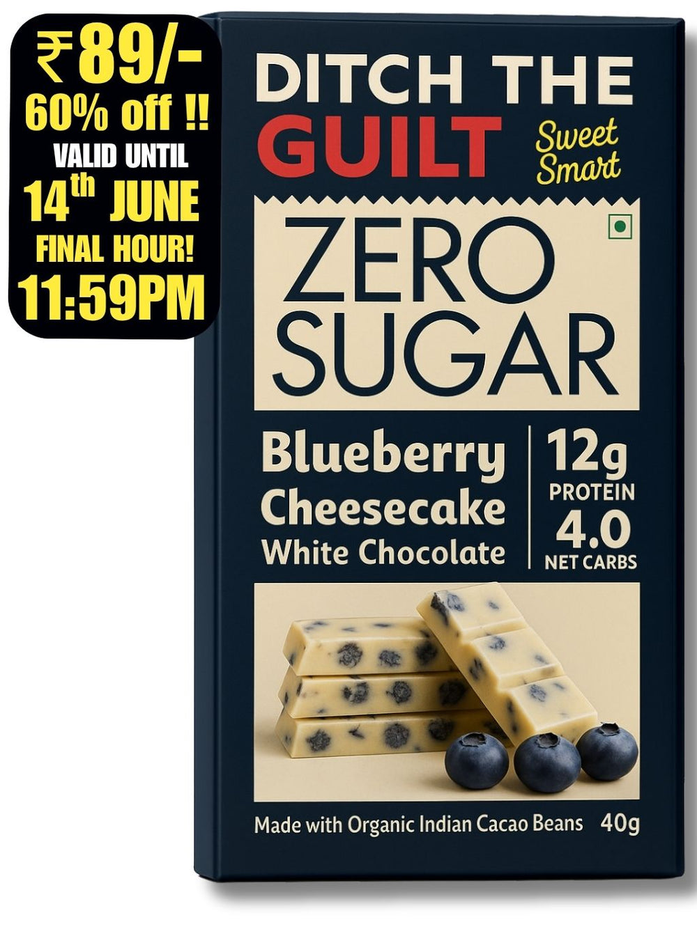 Blueberry Cheese Cake - 40g