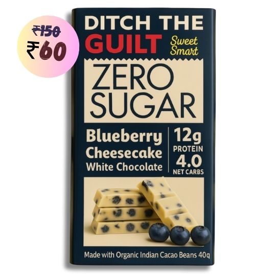Blueberry Cheese Cake • 12g Protein • Sugar Free White Chocolate • 40g