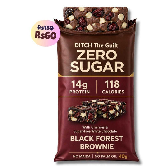 Black Forest • 14g Protein • Sugar Free High Protein Brownies • 40g