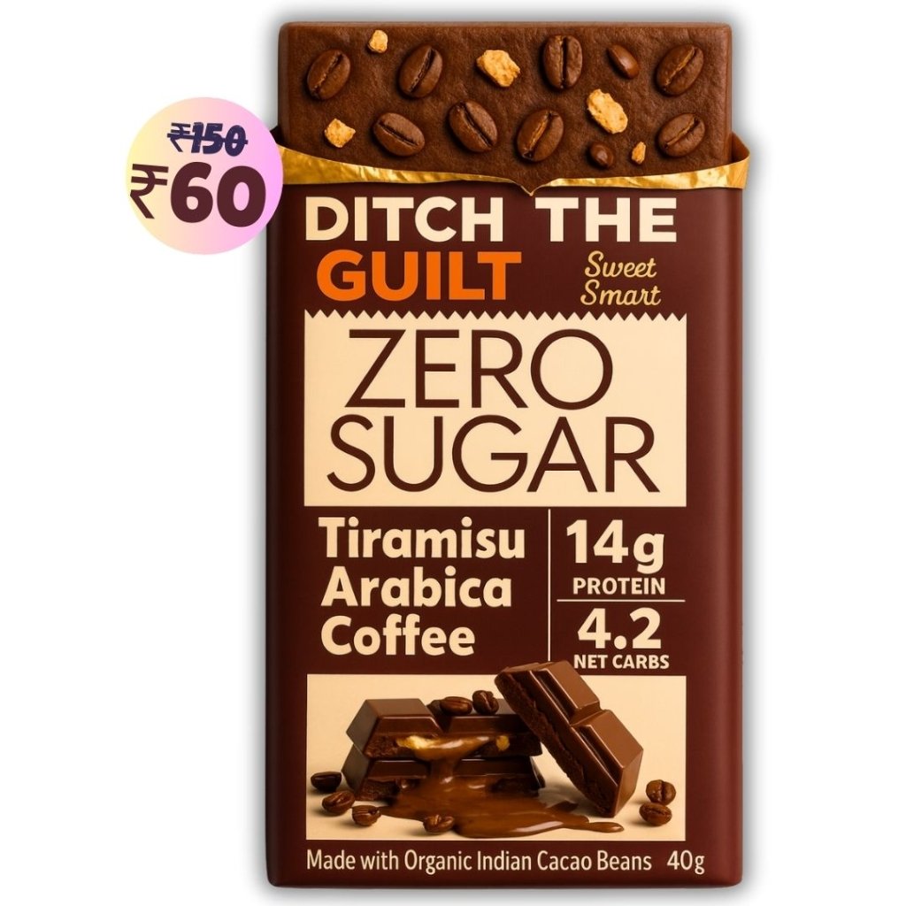 Tiramisu Coffee • 14g Protein • Sugar Free Dark Chocolate • 40g bar