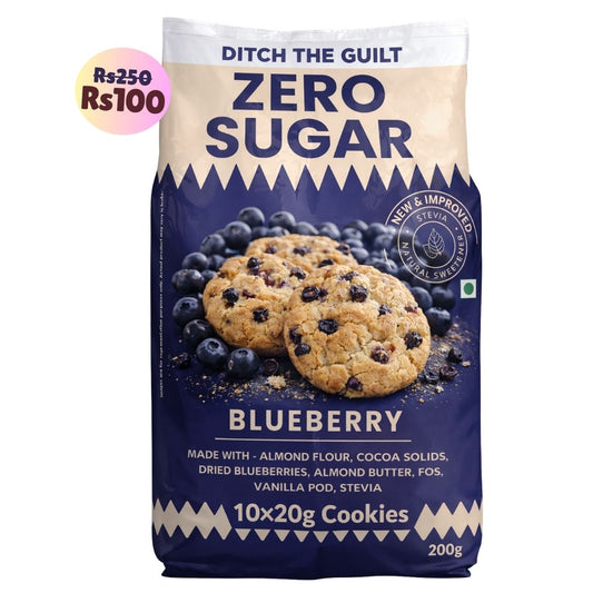 Blueberry Cookies (10x20g Cookies) • Sugar-Free Almond Flour Cookies • 200g (10x20g Cookies)