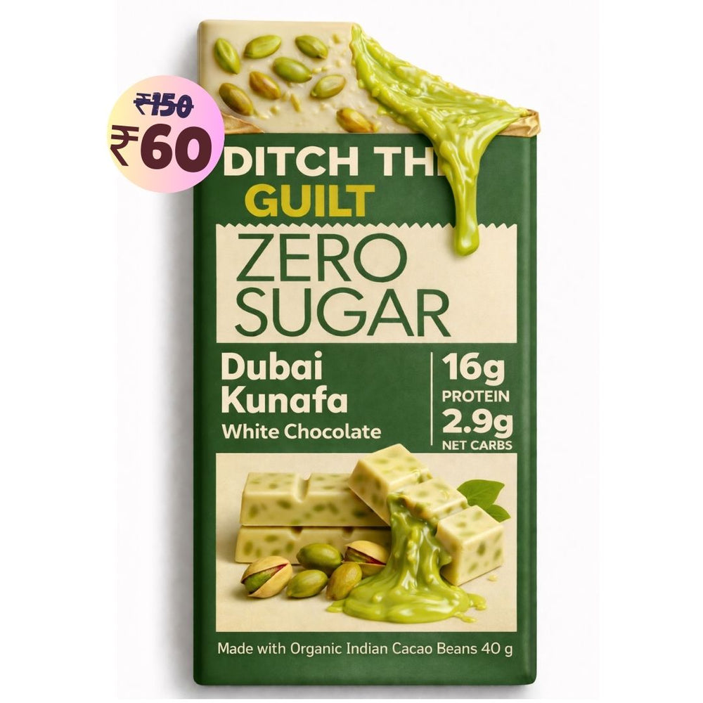 Dubai Kunafa Cheesecake • 16g Protein • Sugar Free & High Protein • 40g