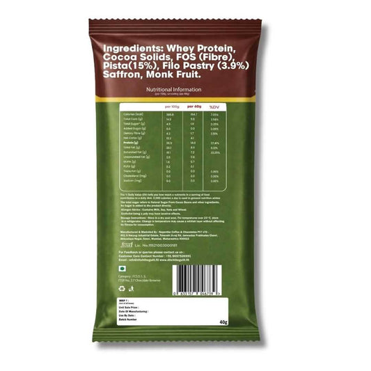 Turkish Baklava • 14g Protein • Sugar Free High Protein Brownie • 40g