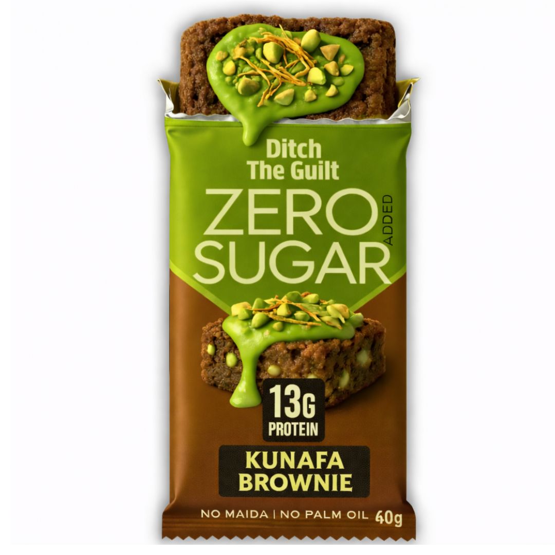 Dubai Pista Kunafa Protein Brownie • 13g Protein • Sugar Free High Protein Brownies • 40g