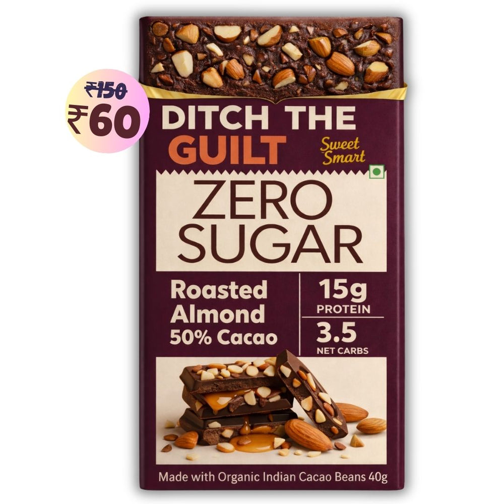 Roasted California Almonds • 15g Protein • Sugar Free & High Protein • 40g