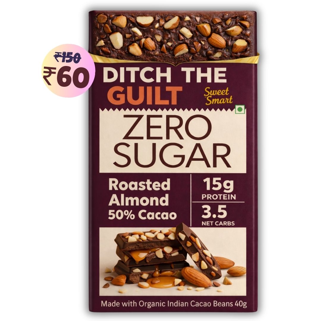 Roasted California Almonds • 15g Protein • Sugar Free & High Protein • 40g