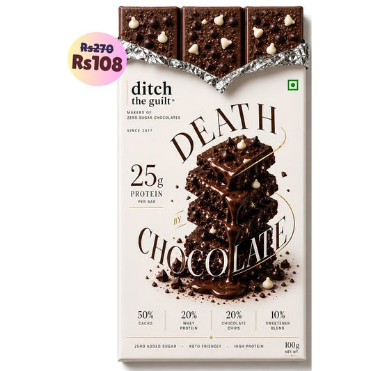 Dutch Truffle (Ganache) • 25g Protein • Sugar Free Dark Chocolate Bar • 100g