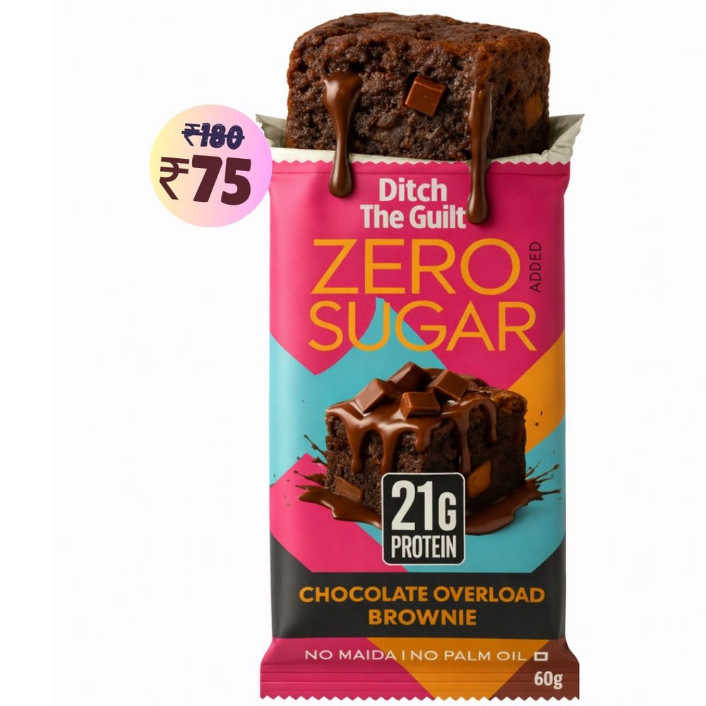 Chocolate Over Load Protein Brownie • 21g Protein • Sugar Free & High Protein • 60g