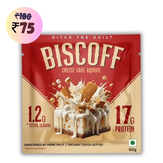 Biscoff Protein Brownie • 17g Protein • Sugar Free & High Protein • Low Net Carbs - 60g
