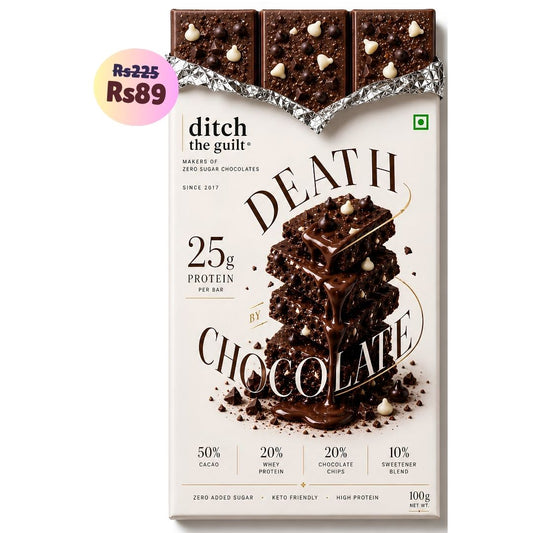 Dutch Truffle (Ganache) • 25g Protein • Sugar Free Dark Chocolate Bar • 100g