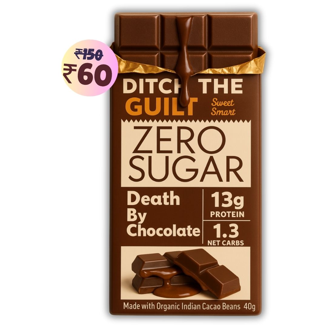 Death By Chocolate • 13g Protein • Sugar Free Dark Chocolate • 40g bar