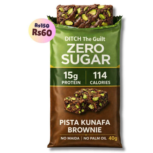 Dubai Pista Kunafa • 15g Protein • Sugar Free High Protein Brownie • 40g