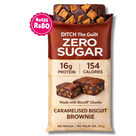Caramelised Cookie • 16g Protein • Sugar Free High Protein Brownie • 40g