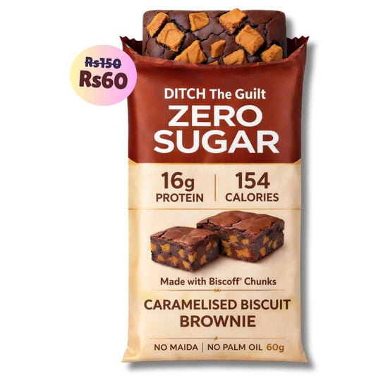 Caramelised Cookie • 16g Protein • Sugar Free High Protein Brownie • 40g