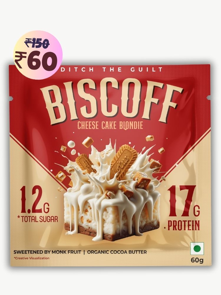 Biscoff Protein Brownie • 17g Protein • Sugar Free & High Protein • Low Net Carbs - 60g
