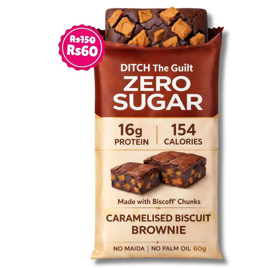 Caramelised Cookie • 16g Protein • Sugar Free High Protein Brownie • 40g