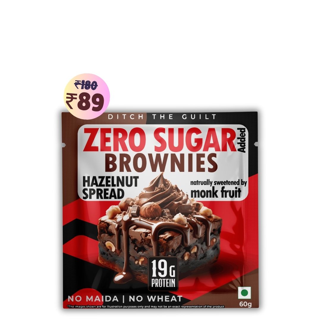 Hazelnut Spread Protein Brownie • 19g Protein • Sugar Free & High Protein • Low Net Carbs - 60g