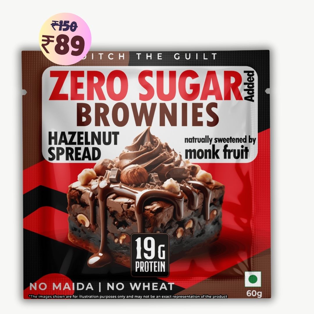 Hazelnut Spread Protein Brownie • 19g Protein • Sugar Free & High Protein • Low Net Carbs - 60g