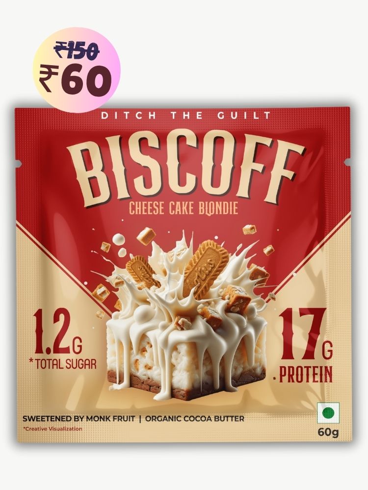 Biscoff Protein Brownie • 17g Protein • Sugar Free & High Protein • Low Net Carbs - 60g