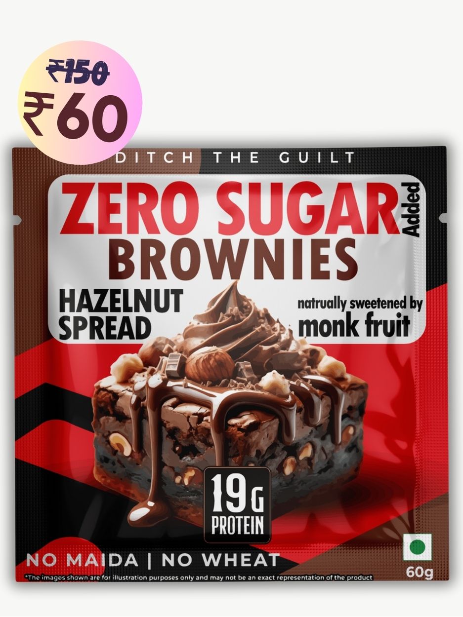 Hazelnut Spread Protein Brownie • 19g Protein • Sugar Free & High Protein • Low Net Carbs - 60g