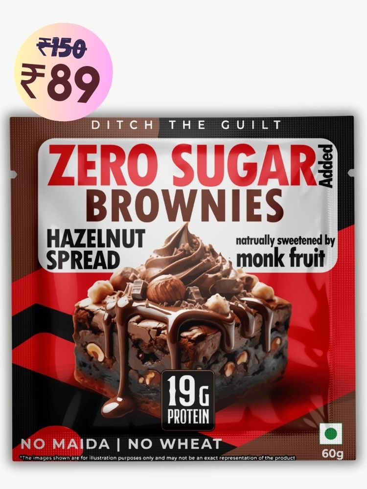 Hazelnut Spread Protein Brownie • 19g Protein • Sugar Free & High Protein • Low Net Carbs - 60g