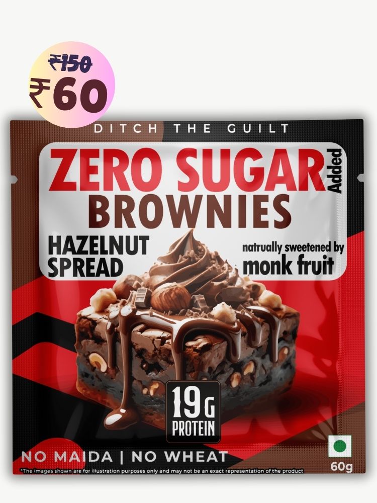 Hazelnut Spread Protein Brownie • 19g Protein • Sugar Free & High Protein • Low Net Carbs - 60g