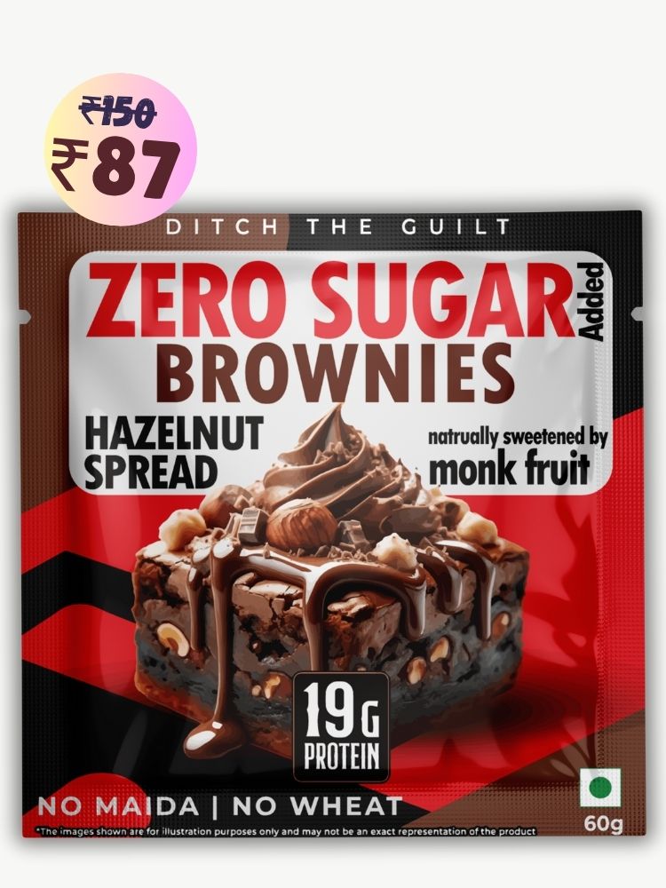 Hazelnut Spread Protein Brownie • 19g Protein • Sugar Free & High Protein • Low Net Carbs - 60g