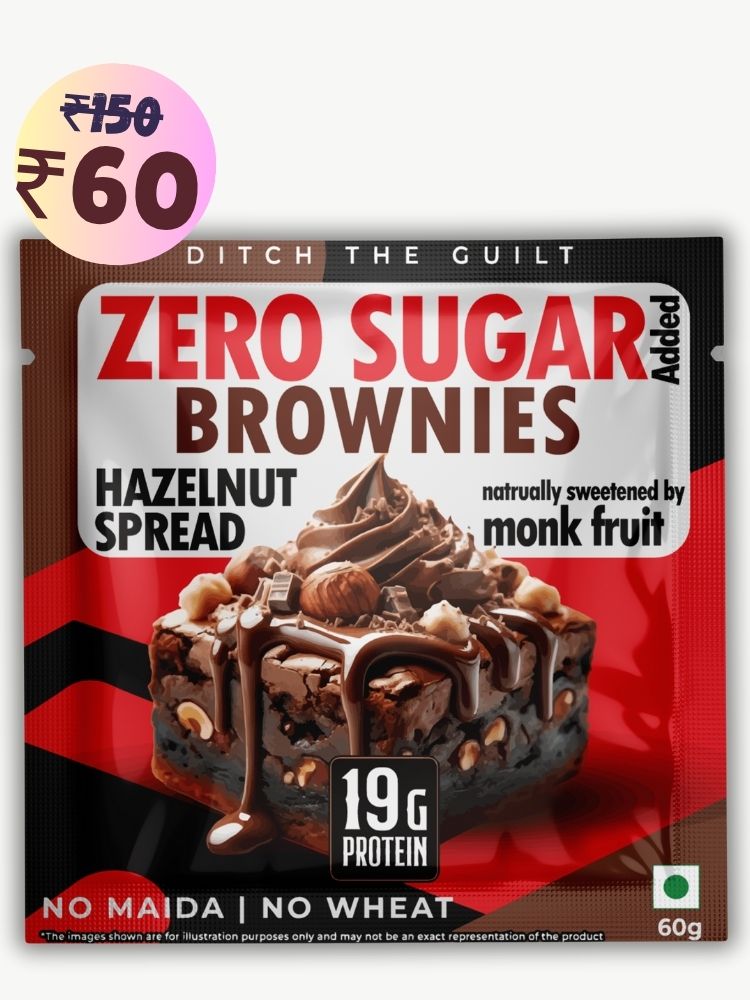 Hazelnut Spread Protein Brownie • 19g Protein • Sugar Free & High Protein • Low Net Carbs - 60g
