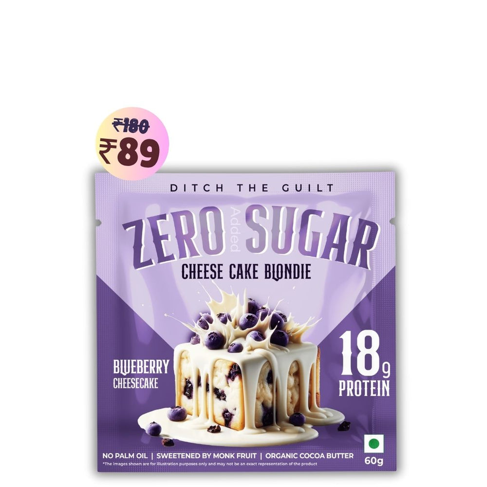 Blueberry Cheese Cake Protein Brownie • 18g Protein • Sugar Free & High Protein • Low Net Carbs - 60g