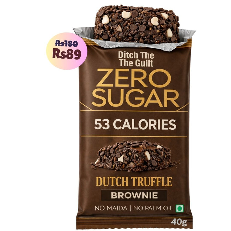 Dutch Truffle • 53 Calories • Sugar Free Low Calorie Brownies • 40g