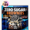 Cookie and Cream Protein Brownie • 19g Protein • Sugar Free & High Protein • Low Net Carbs - 60g