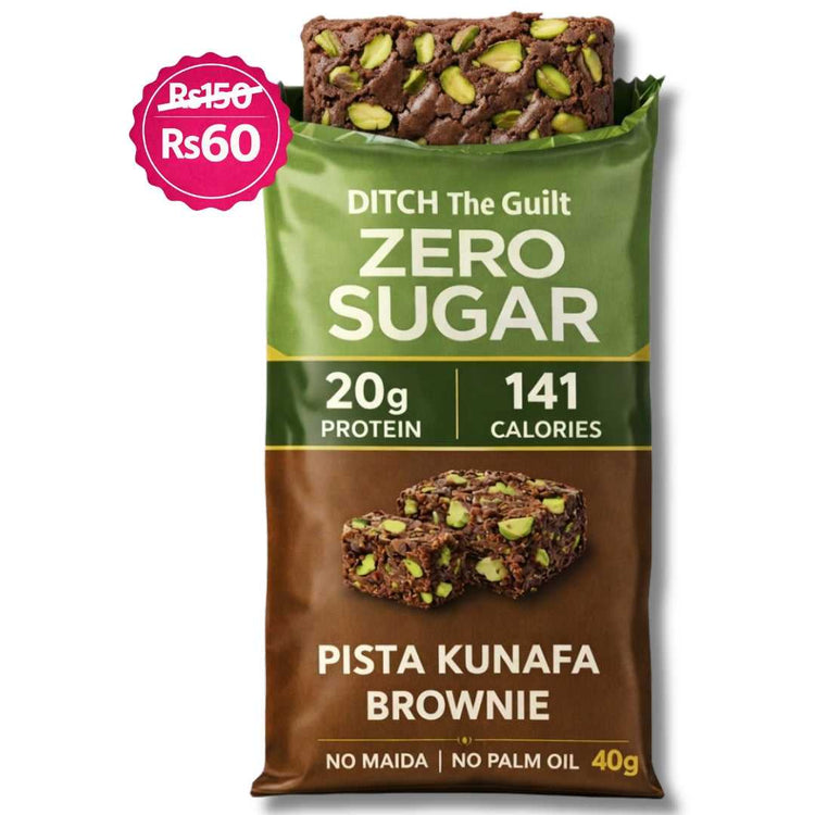 Dubai Pista Kunafa • 20g Protein • Sugar Free High Protein Brownie • 40g