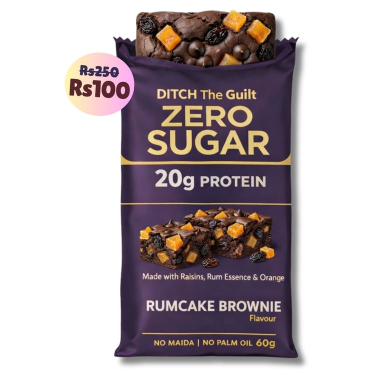Rumcake • 20g Protein • Sugar Free High Protein Brownie • 60g
