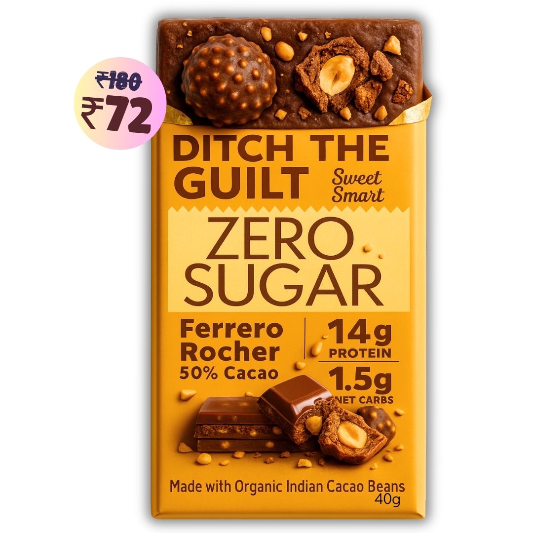 Ferrero Rocher • 14g Protein • Sugar Free Dark Chocolate • 40g bar
