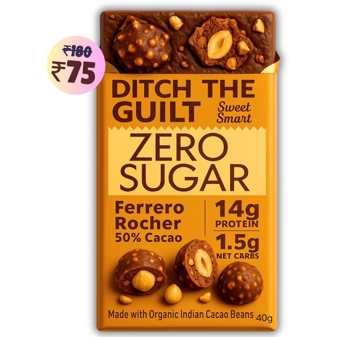 Ferrero Rocher • 14g Protein • Sugar Free Dark Chocolate • 40g bar