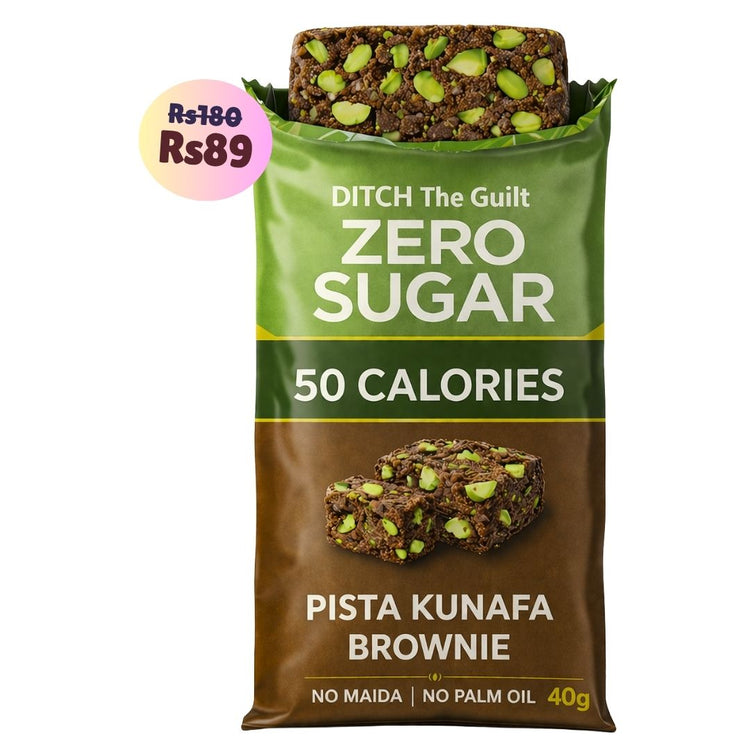 Viral Dubai Pista Kunafa • 50 Calories • Sugar Free Low Calorie Brownies • 40g
