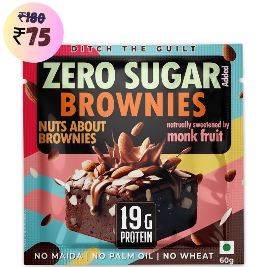 Nuts about Brownies Protein Brownie • 19g Protein • Sugar Free & High Protein • Low Net Carbs - 60g