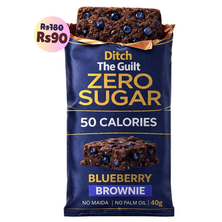 Blueberry • 50 Calories • Sugar Free Low Calorie Brownies • 40g