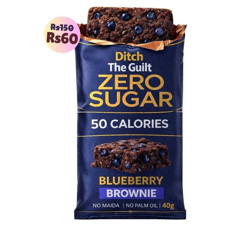 Blueberry • 50 Calories • Sugar Free Low Calorie Brownies • 40g