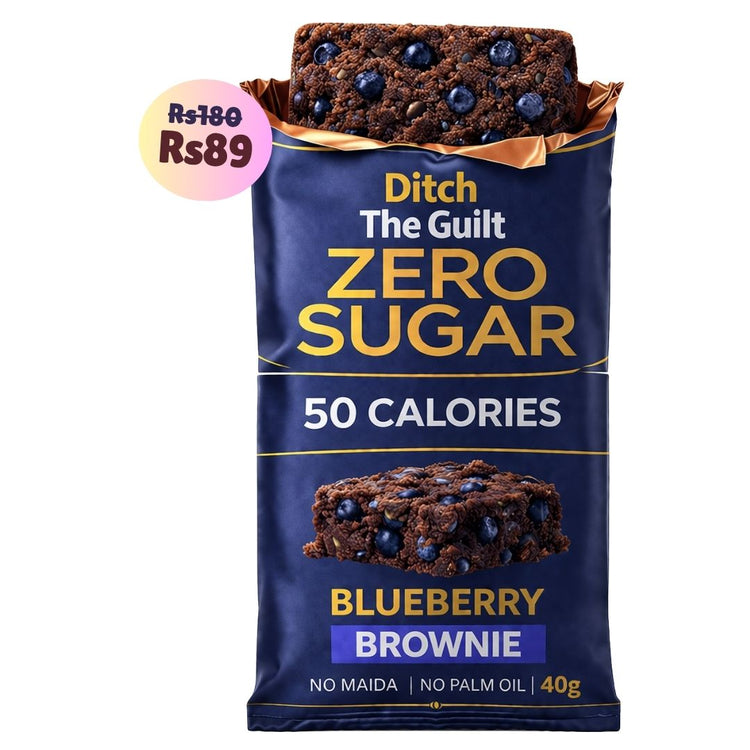 Blueberry • 50 Calories • Sugar Free Low Calorie Brownies • 40g