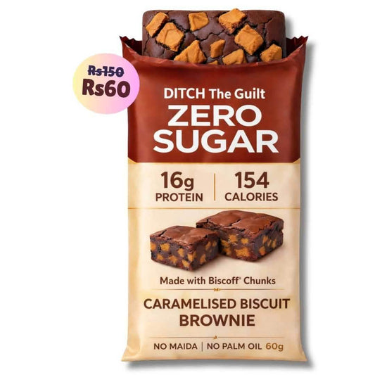 Caramelised Cookie • 16g Protein • Sugar Free High Protein Brownie • 40g
