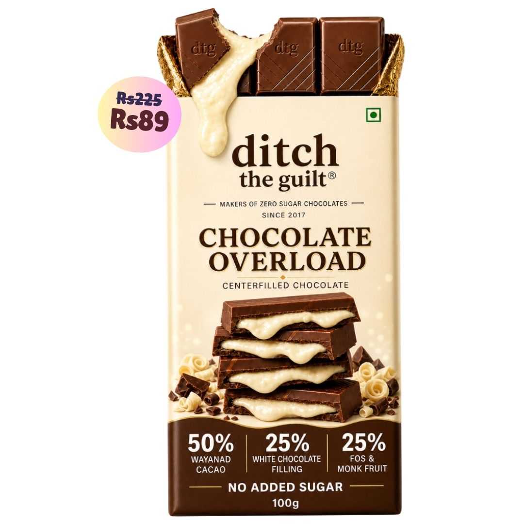 Chocolate Overload • Sugar Free Center-Filled Chocolate Bar • 100g