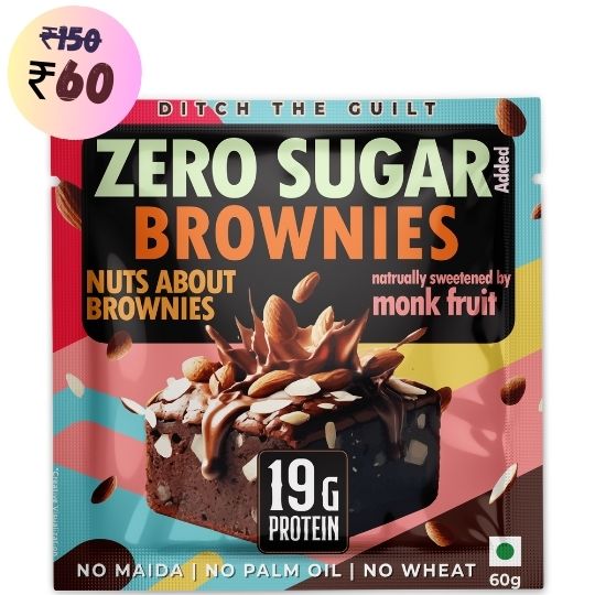 Nuts about Brownies Protein Brownie • 19g Protein • Sugar Free & High Protein • Low Net Carbs - 60g