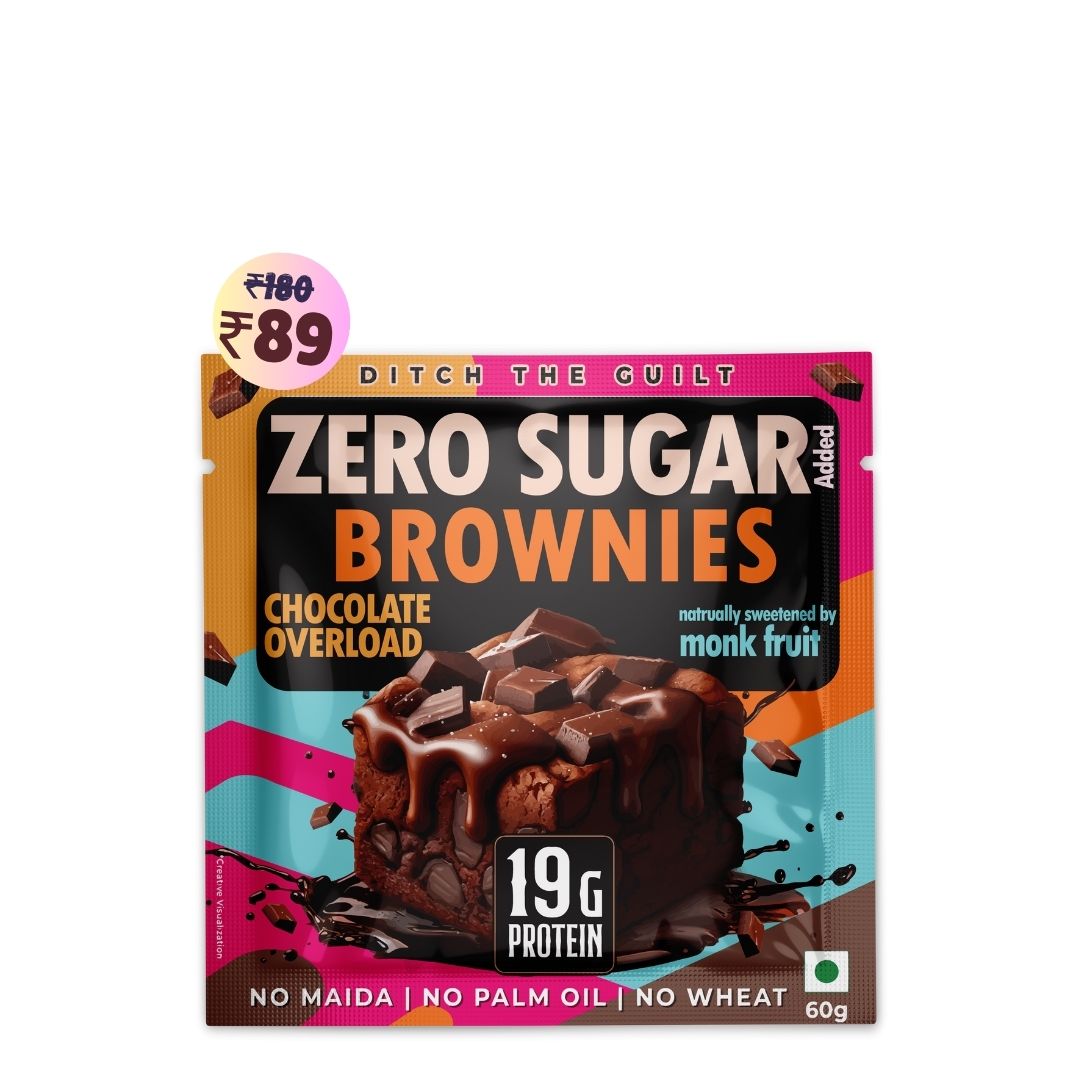 Chocolate Over Load Protein Brownie • 19g Protein • Sugar Free & High Protein • Low Net Carbs - 60g